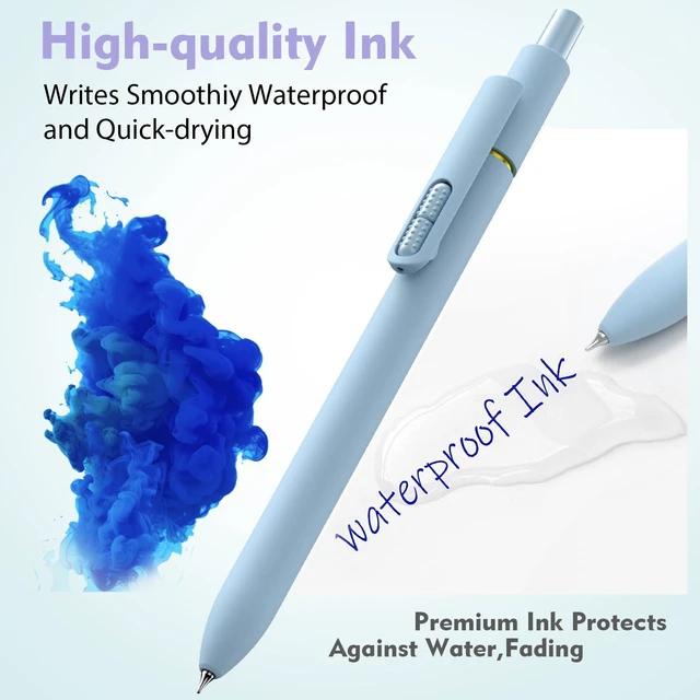 Alt view image 2 of 6 - Hiacry 8Pcs Fidget Gel Pens, 0.7mm Fine Point Quick-Dry Blue Ink
