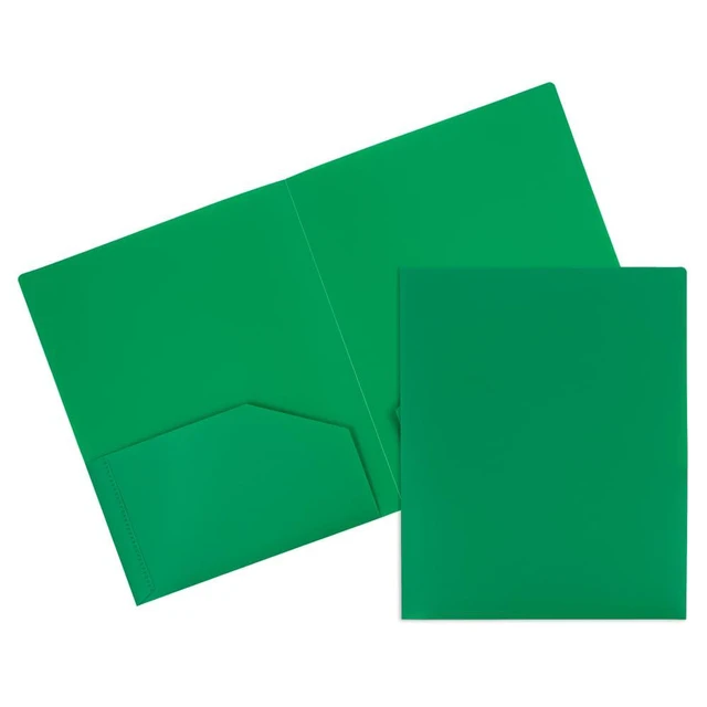 Alt view image 4 of 6 - JAM PAPER Heavy Duty Plastic 2 Pocket Extra Tough School Folders, Assorted Primary Colors, 6/Pack