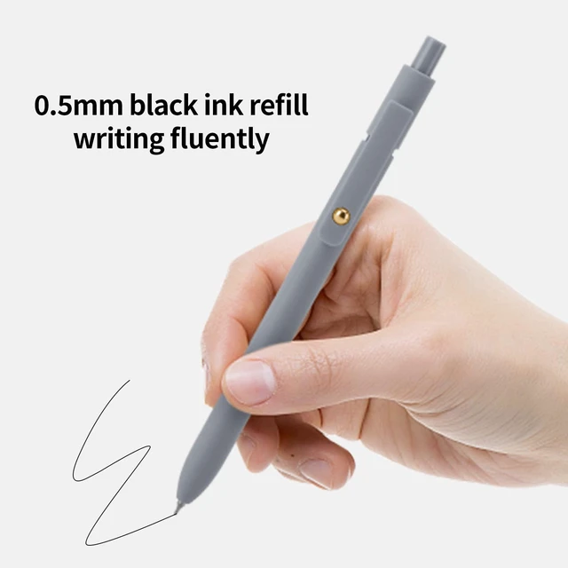 Alt view image 4 of 6 - Ddaowanx Gel Pens 6Pcs 0.5mm Retractable Quick Dry Black Ink