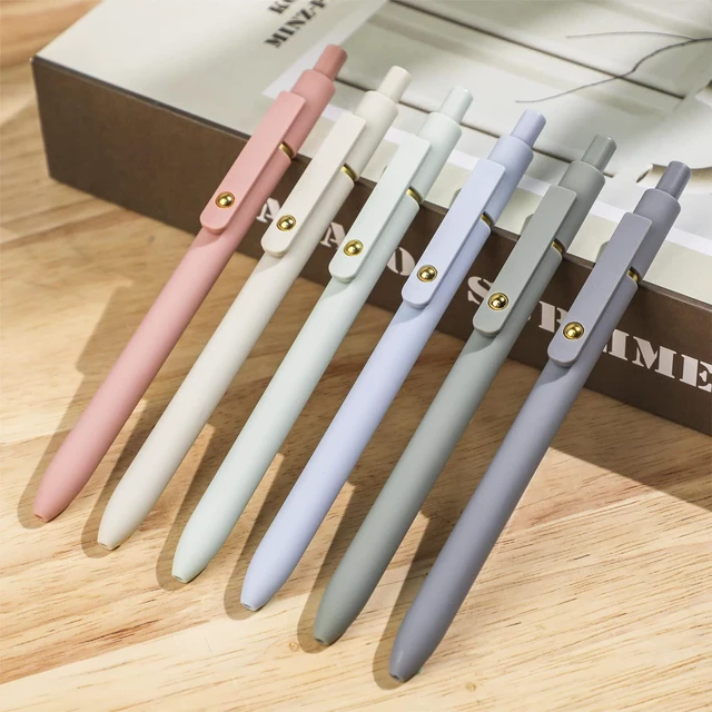 Alt view image 3 of 6 - Ddaowanx Gel Pens 6Pcs 0.5mm Retractable Quick Dry Black Ink