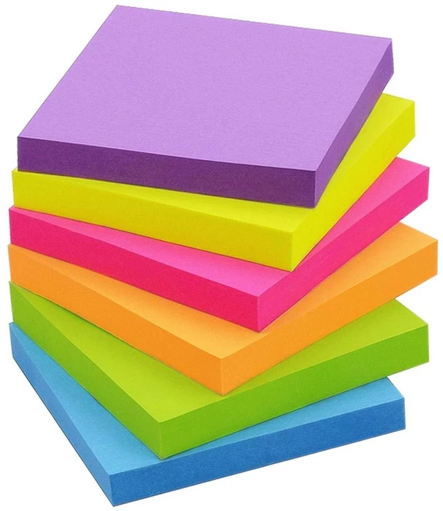 Alt view image 6 of 7 - 3x3in Bright Colors Self-Stick Sticky Notes, 24 Pads, 70 Sheets per Pad