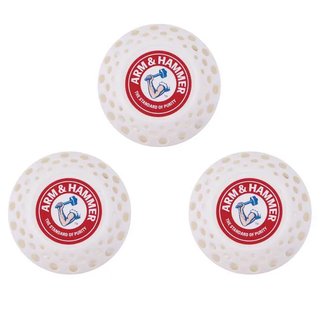 Alt view image 4 of 5 - Arm & Hammer OdorBusterz Odor Eliminator Balls, White Linen, 3 Count, Baking Soda Odor Control for Closets, Drawers, Hampers & Small Spaces