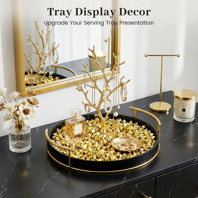 Alt view image 4 of 6 - DOMESTAR 150PCS Gold Acrylic Ice Rocks Faux Nuggets Gems Vase Fillers
