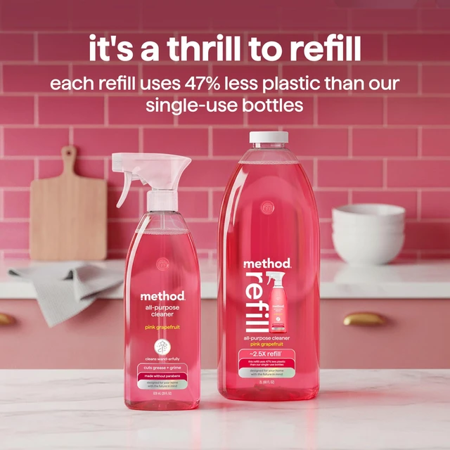 Alt view image 2 of 6 - Method All-Purpose Cleaner Refill, Pink Grapefruit, 68 fl oz