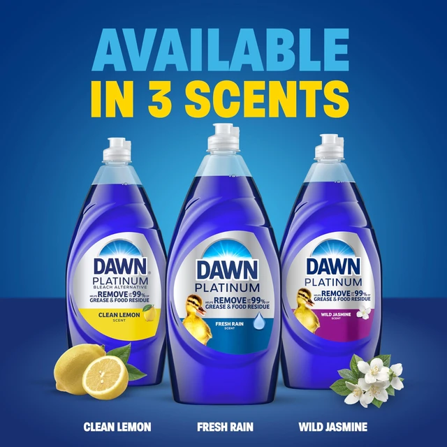 Alt view image 2 of 7 - Dawn Platinum Fresh Rain Scent Liquid Dish Soap, 30 oz