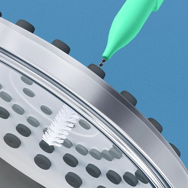 Alt view image 2 of 7 - Lumkew Multisize Shower Head Cleaning Brush Tool