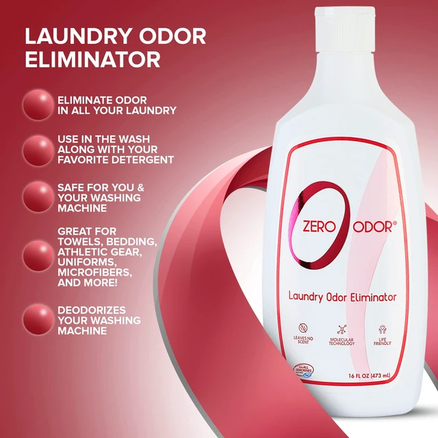 Alt view image 6 of 6 - Zero Odor In-Wash Laundry Odor Eliminator for Clothes