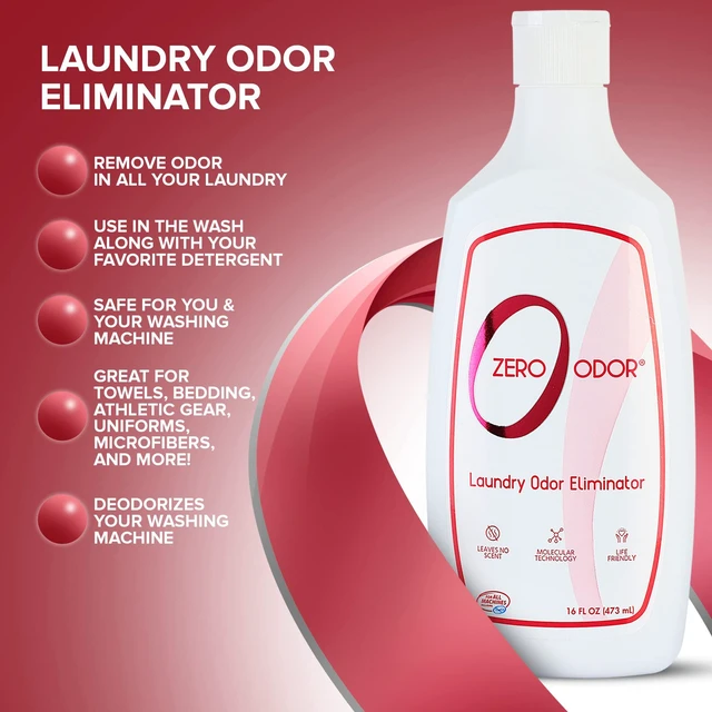 Alt view image 2 of 6 - Zero Odor In-Wash Laundry Odor Eliminator for Clothes
