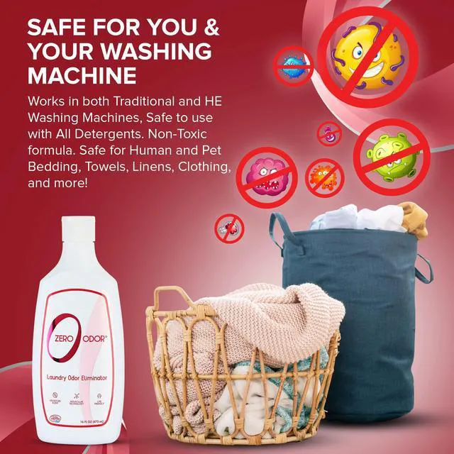 Alt view image 5 of 6 - Zero Odor In-Wash Laundry Odor Eliminator for Clothes