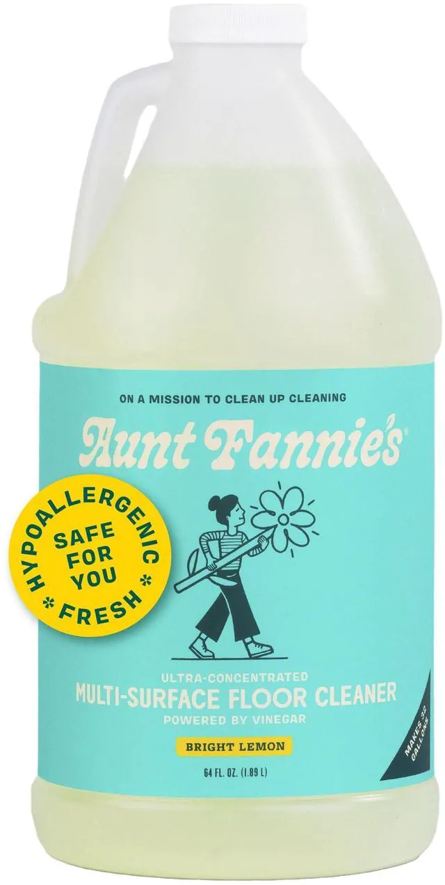 Main image of Aunt Fannie's Ultra Concentrated Vinegar Floor Cleaner, Bright Lemon, 64oz