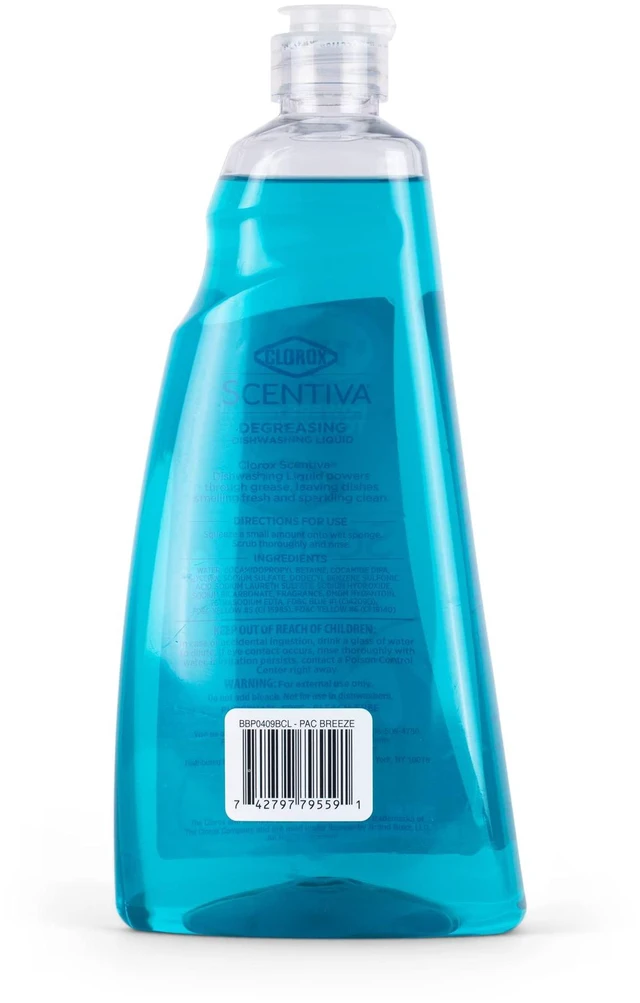 Alt view image 5 of 5 - Clorox Scentiva Liquid Dish Soap, Pacific Breeze & Coconut, 26 Fl Oz, 2-Pk