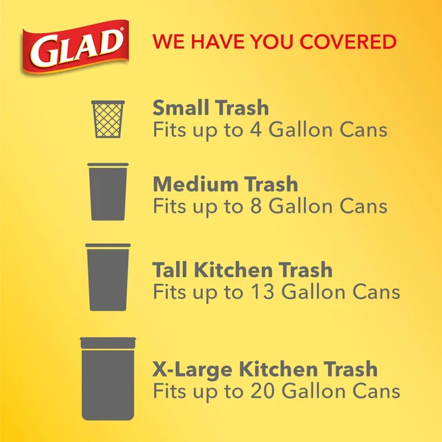 Alt view image 2 of 4 - Glad Febreze Fresh Clean 4 Gallon Small Trash Bags, Odor Resistant with Quick Tie, 26 Count