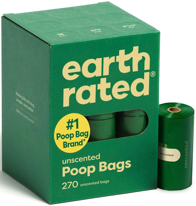 Main image of Earth Rated Dog Poop Bags on Refill Rolls, 270 Bags, Unscented