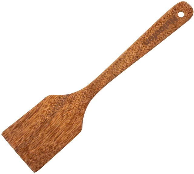Main image of Wooden Spatula Flat Turner for Nonstick Cookware, Wood Kitchen Utensil for Baking Mixing Scraping
