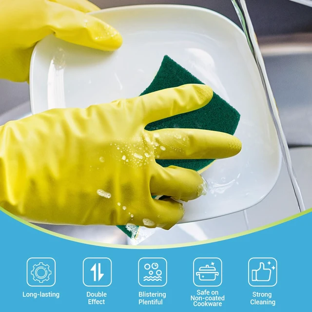 Alt view image 3 of 7 - AIDEA Heavy-Duty Scrub Sponges, 9 Count, Kitchen Dish Sponges