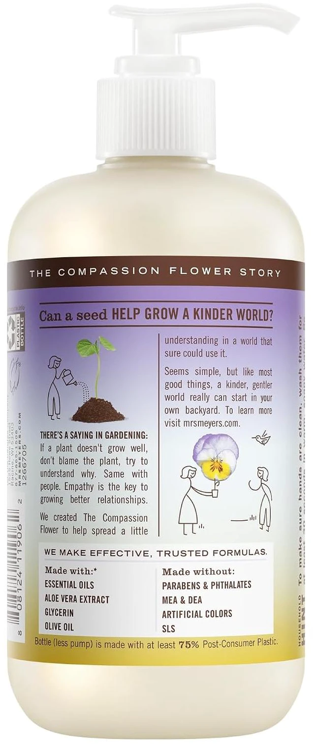 Alt view image 2 of 7 - Mrs. Meyer's Clean Day Hand Soap, Compassion Flower Scent, 12.5Fl Oz