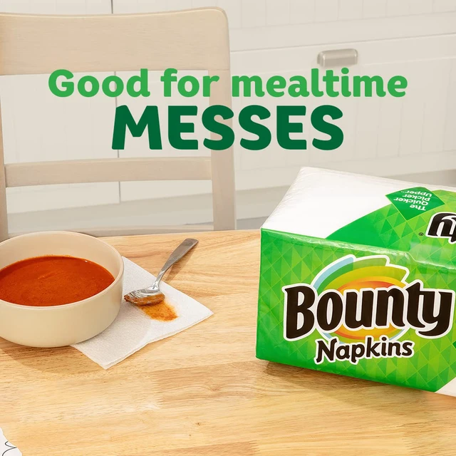 Alt view image 6 of 7 - Bounty Paper Napkins, White, 200 Count (Pack of 3), Packaging May Vary