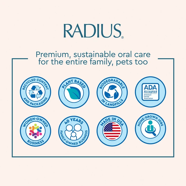 Alt view image 7 of 7 - RADIUS Toothbrush Travel Case for Standard Brush, BPA-Free Recycled Plastic, Portable for Bathroom, School, Home, Camping (Light Blue, 8.25H - 1.38W - 1.75L (in))