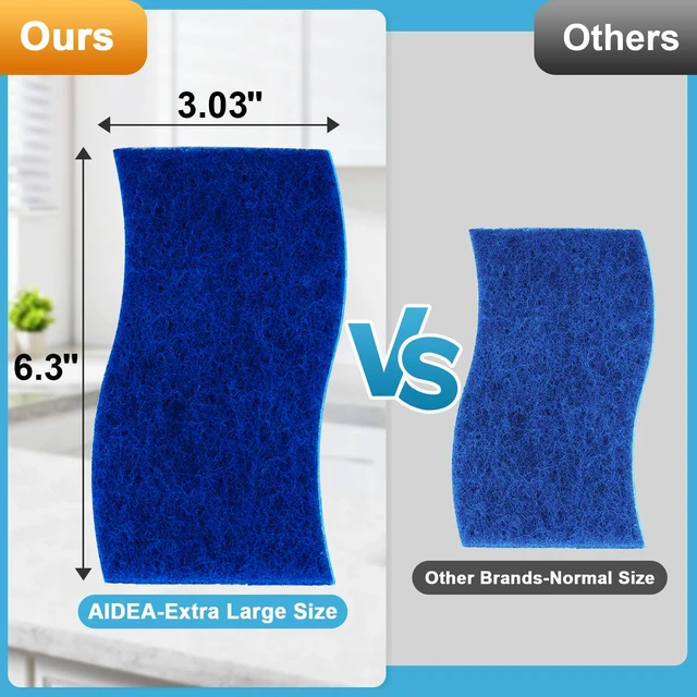 Alt view image 4 of 6 - AIDEA XL Sponges Kitchen 6Count, Non-Scratch Scrub Sponges for Dishes