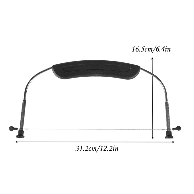 Alt view image 4 of 6 - Adjustable Cake LevCake Cutter Slicer Leveler, 9 Different Height Premium Food Grade Stainless Steel Double Wires Cake Cutter/Slicer/Adjustable Cake Leveler for Leveling and Molding (black)