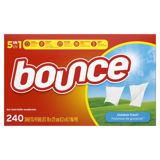 Alt view image 4 of 7 - Bounce Fabric Softener Sheets, Outdoor Fresh Scent, 240 Count