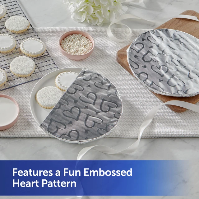 Alt view image 3 of 6 - Reynolds Wrap Fun Foil Embossed Aluminum Foil Roll with Hearts, Premium Raised Textured Roll for Food Gifting, Anniversaries, Birthdays, and More, 16.6 Yards x 12 Inches, 50 Sq. Ft.