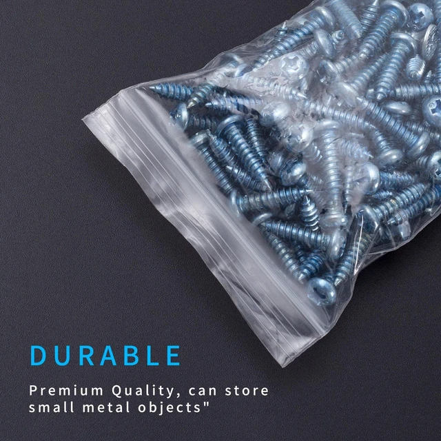 Alt view image 6 of 6 - Small Plastic Bags, 300 PCS Mini Baggies, 3 Assorted Sizes