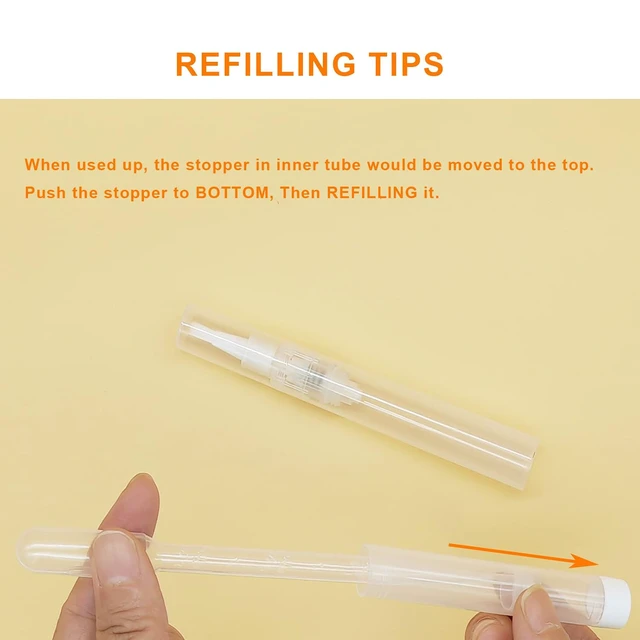 Alt view image 5 of 6 - Cuticle Oil Pen, 3 Pack, Refillable (White)