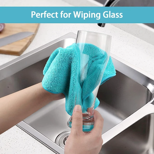 Alt view image 2 of 6 - HOMEXCEL 12PK Microfiber Cleaning Cloth, Cleaning Rag for Home, 11.5x11.5in