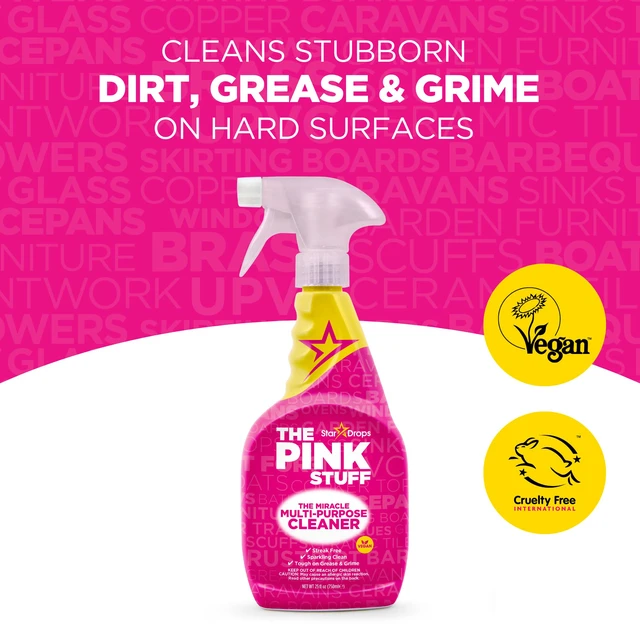 Alt view image 4 of 6 - Stardrops The Pink Stuff Miracle Multi-Purpose Cleaner Spray, 25 Fl Oz 3Pk