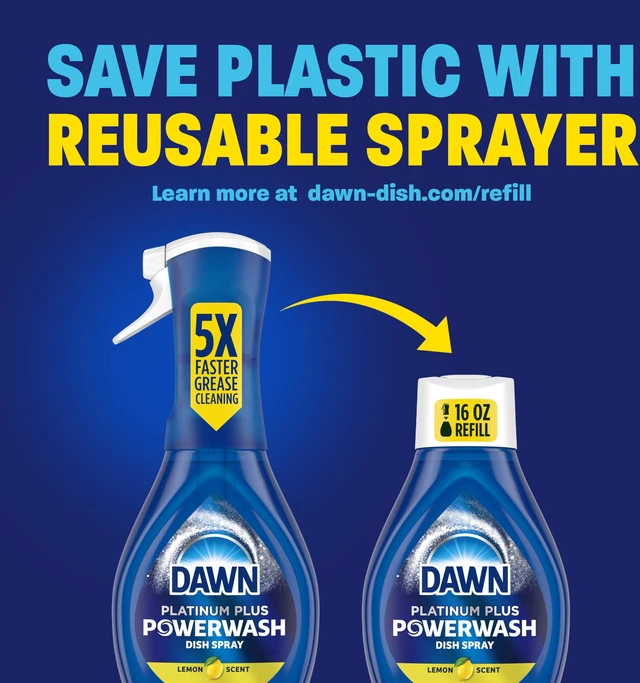 Alt view image 6 of 7 - Dawn Powerwash Lemon Dish Spray, Dish Soap Starter Kit, 16 Fl Oz
