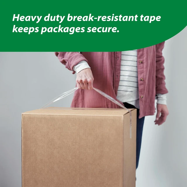 Alt view image 5 of 6 - Duck HD Clear Heavy Duty Packing Tape Refill Rolls, 2 in Wide, 6 Rolls