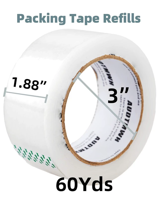 Alt view image 2 of 6 - AUDTMWH Packing Tape Refills, 1.88" x 60 yds, 4 Rolls