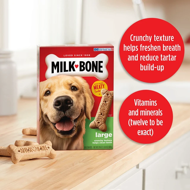Alt view image 2 of 7 - Milk-Bone Original Dog Treats Biscuits for Large Dogs (Packaging May Vary), 24 Ounces (Pack of 2)