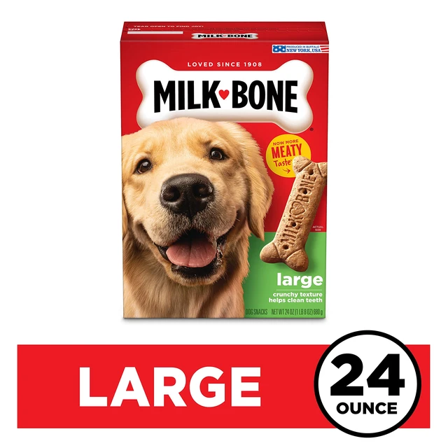 Alt view image 4 of 7 - Milk-Bone Original Dog Treats Biscuits for Large Dogs (Packaging May Vary), 24 Ounces (Pack of 2)