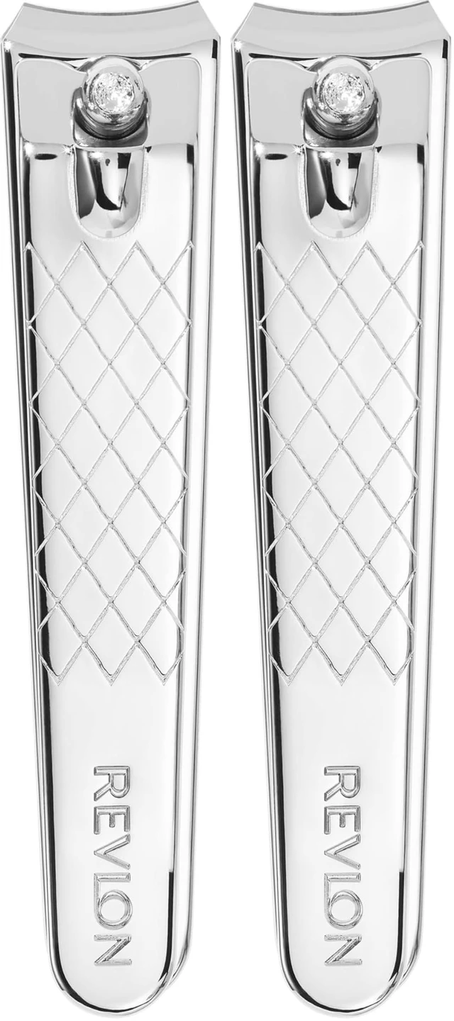 Main image of Revlon Mini Nail Clipper, Nail Care Tools, Curved Blade for Trimming & Grooming, Easy to Use (Pack of 2)