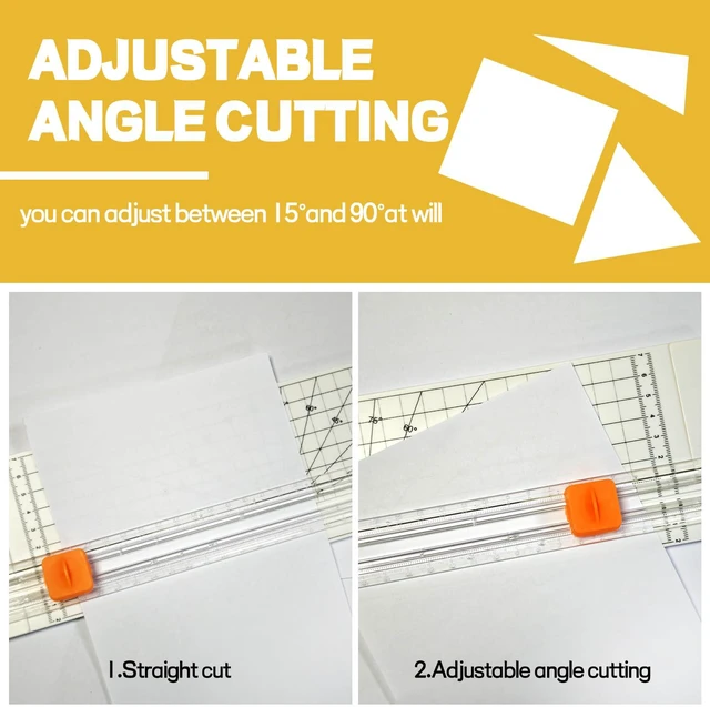 Alt view image 2 of 6 - Paper Cutter Slider Mini Small,14 Inch Paper Trimmer,Papercutter Slicer