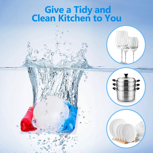 Alt view image 4 of 6 - 32 Count Dishwasher Pods, No Pre-Rinse Dishwasher Detergent Soap On Stain and Grease, Leaving a Virtually Spotless Shine,Dishwasher Detergent for Deep Cleaning