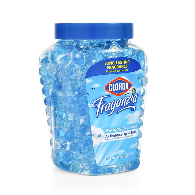 Alt view image 5 of 7 - Clorox Fraganzia Crystal Beads Air Freshener, Morning Sky Scent, 12 Fl Oz