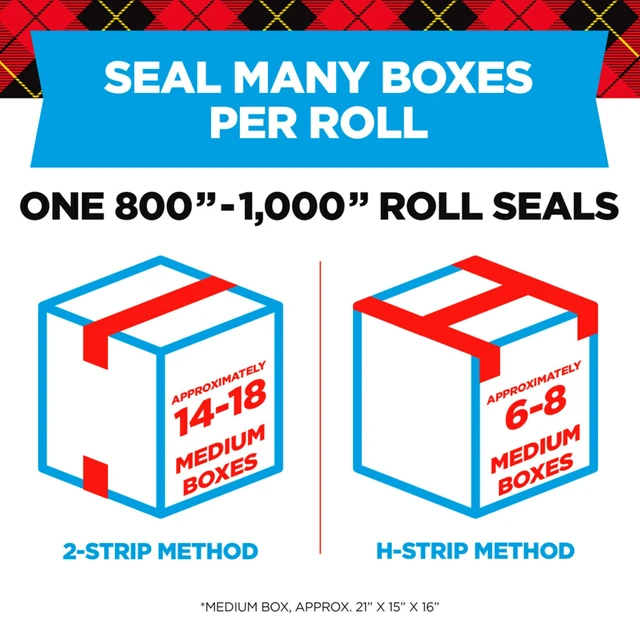 Alt view image 3 of 5 - Scotch Heavy Duty Shipping Packing Tape, Clear, Shipping and Packaging Supplies, 1.88 in. x 27.7 yd., 1 Tape Roll with Dispenser (Pack of 2)