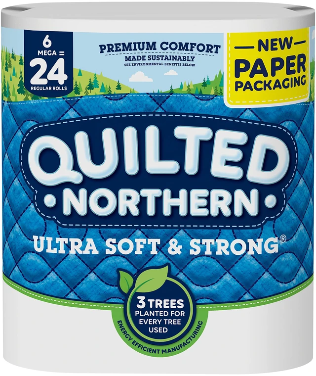 Main image of Quilted Northern Ultra Soft & Strong Toilet Paper, 6 Mega Rolls