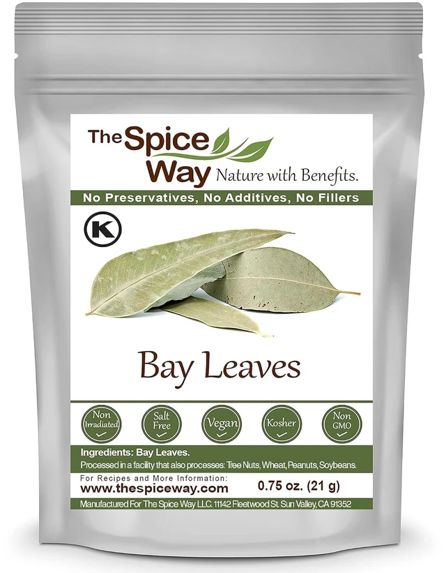 Main image of The Spice Way Bay Leaves 0.75 oz Whole Bay Leaf Great for Soups and Stews
