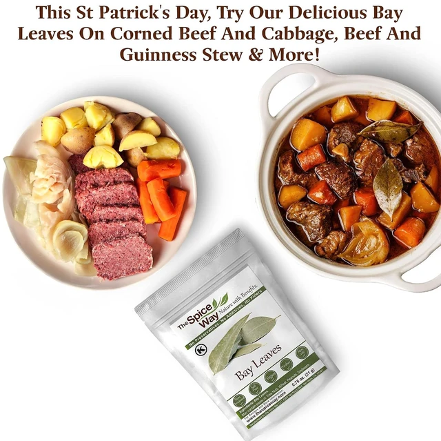 Alt view image 2 of 6 - The Spice Way Bay Leaves 0.75 oz Whole Bay Leaf Great for Soups and Stews