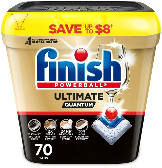 Main image of Finish Ultimate Quantum Dishwasher Pods, Dish Detergent, Fresh Scent, 70ct