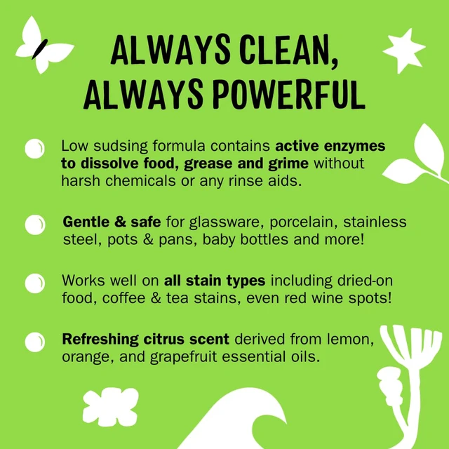 Alt view image 3 of 5 - Molly's Suds Dishwasher Powder | Clean Dishwasher Detergent, Cuts Grease & Rinses Clean (Residue-Free) for Sparkling Dishes | 60 Loads (Citrus)