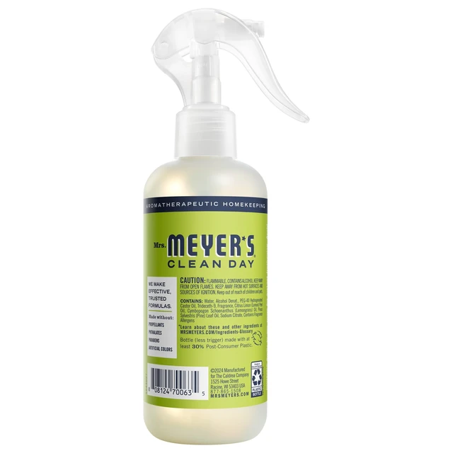 Alt view image 6 of 6 - Mrs. Meyer's Clean Day Room Spray, Lemon Verbena, 8 Fl Oz