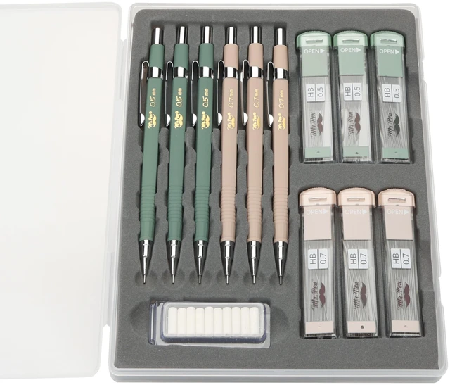 Main image of Mr. Pen Mechanical Pencil Set, 6 Pack, with Lead and Eraser Refills