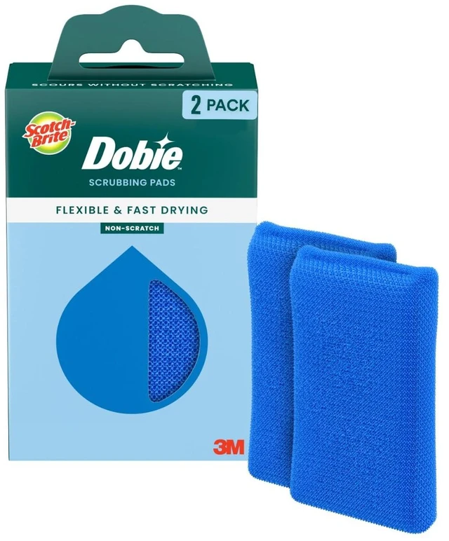 Main image of Scotch-Brite Blooms Dobie Scrubbing Pad, 2 Pack