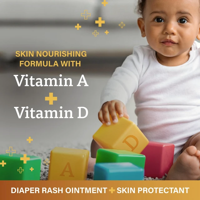 Alt view image 6 of 6 - A+D Original Diaper Rash Ointment 1.5oz, Prevents and Protects Against Diaper Rash, Moisturizing Skin Protectant with Vitamins A and D, for Dry and Cracked Skin