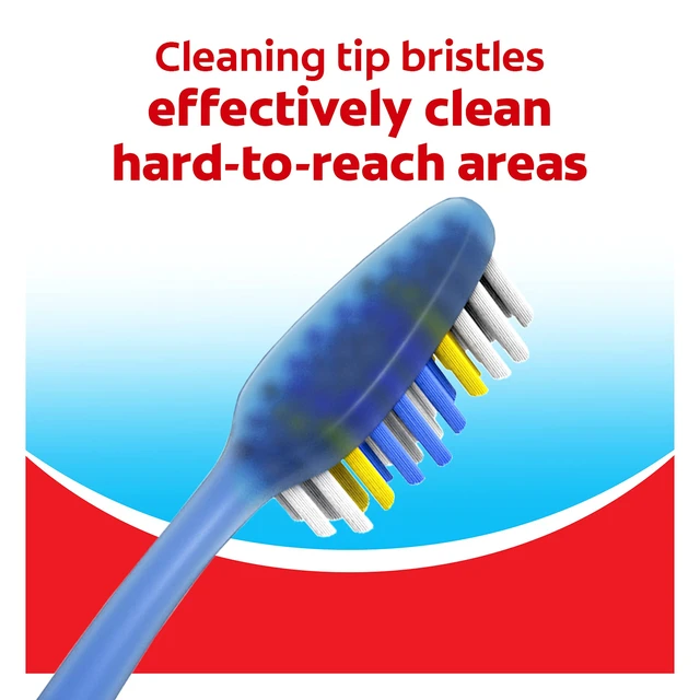 Alt view image 4 of 7 - Colgate Extra Clean Adult Toothbrushes Soft Value 6 Pack